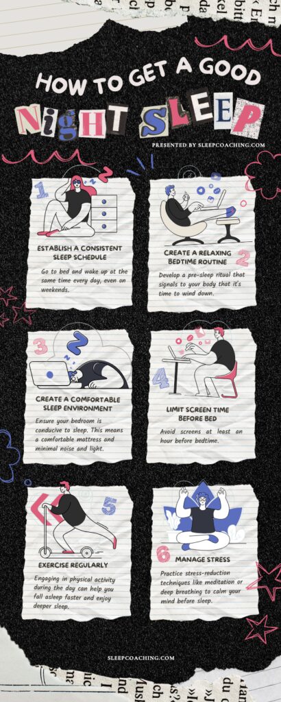 How To Get A Good Night Sleep (Infographic)