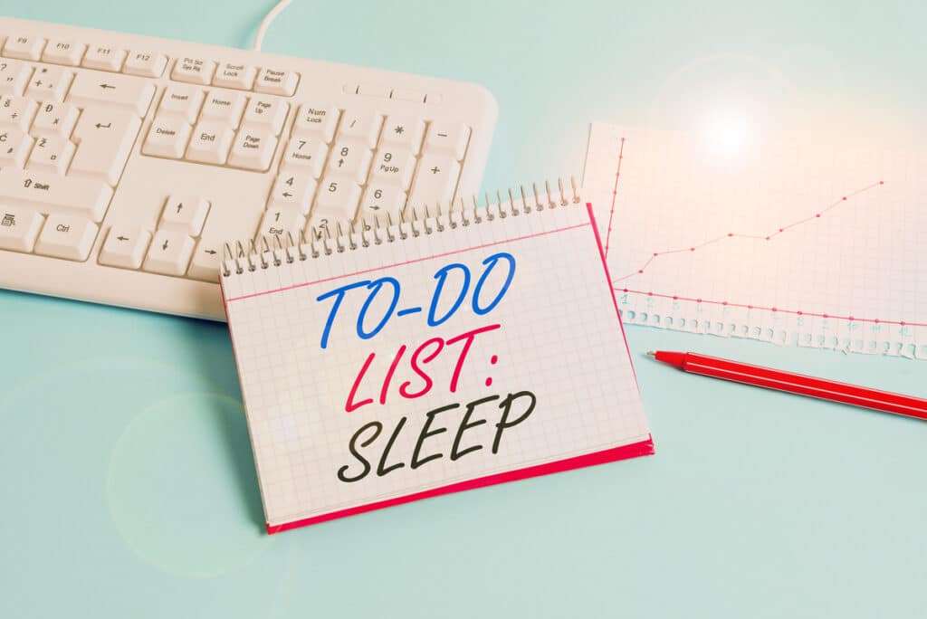 To-Do List: Sleep